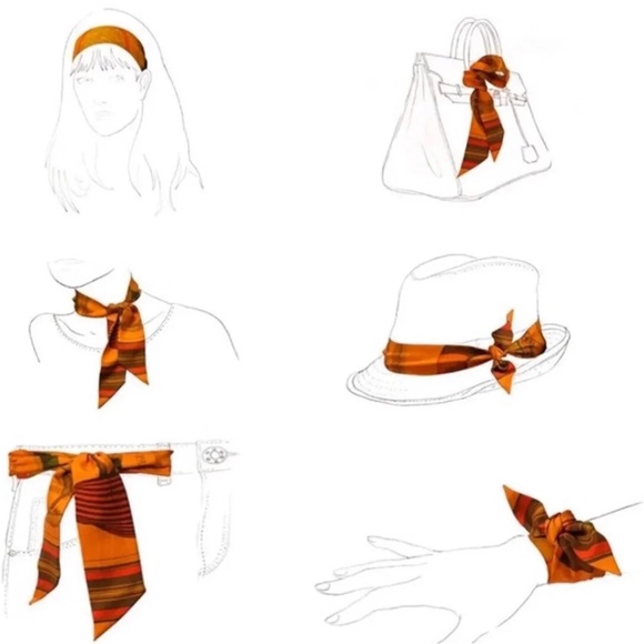 Skinny scarf/wrist wrap/hair tie - Picture 7 of 7